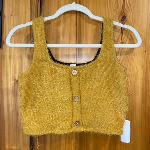 NWT mustard crop top